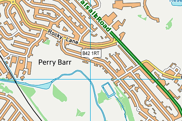 B42 1RT map - OS VectorMap District (Ordnance Survey)