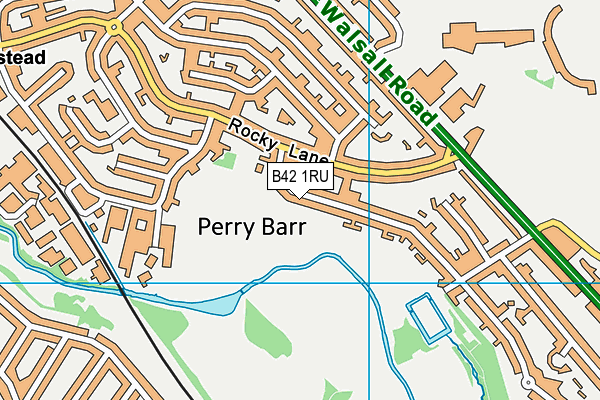 B42 1RU map - OS VectorMap District (Ordnance Survey)