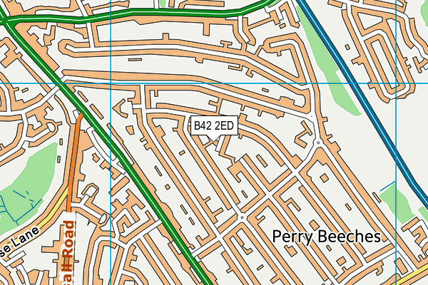 B42 2ED map - OS VectorMap District (Ordnance Survey)