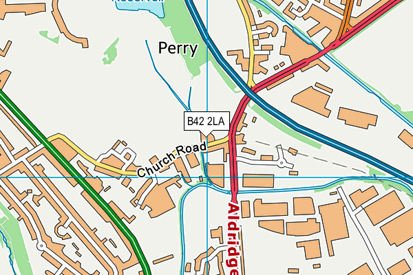 Birmingham Bmx Club map (B42 2LA) - OS VectorMap District (Ordnance Survey)