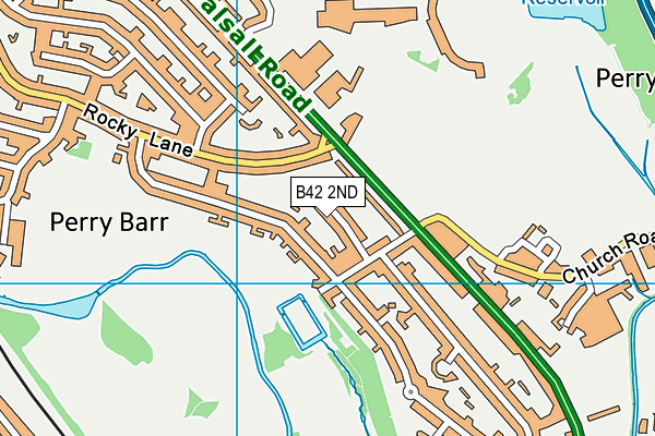 B42 2ND map - OS VectorMap District (Ordnance Survey)