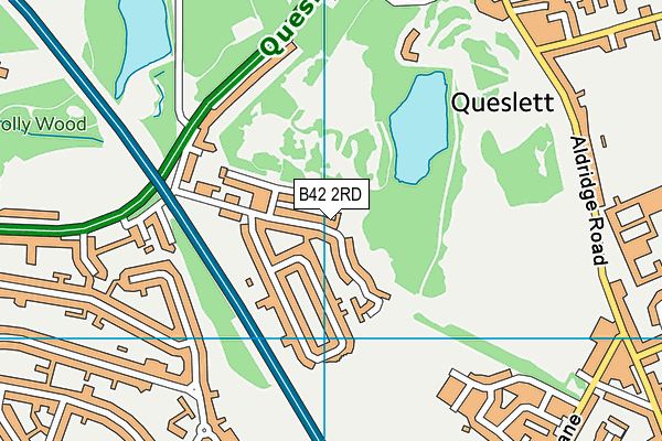 B42 2RD map - OS VectorMap District (Ordnance Survey)