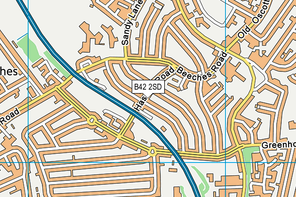 B42 2SD map - OS VectorMap District (Ordnance Survey)