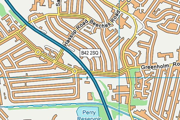 B42 2SQ map - OS VectorMap District (Ordnance Survey)