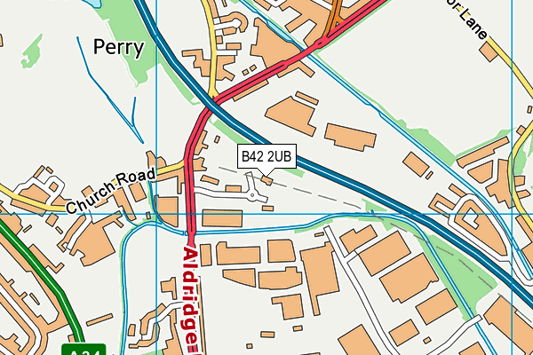 Goals (Birmingham Perry Barr) map (B42 2UB) - OS VectorMap District (Ordnance Survey)