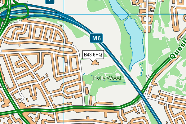 Whitecrest Primary School map (B43 6HQ) - OS VectorMap District (Ordnance Survey)
