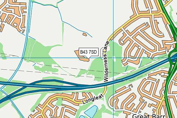Q3 Academy map (B43 7SD) - OS VectorMap District (Ordnance Survey)