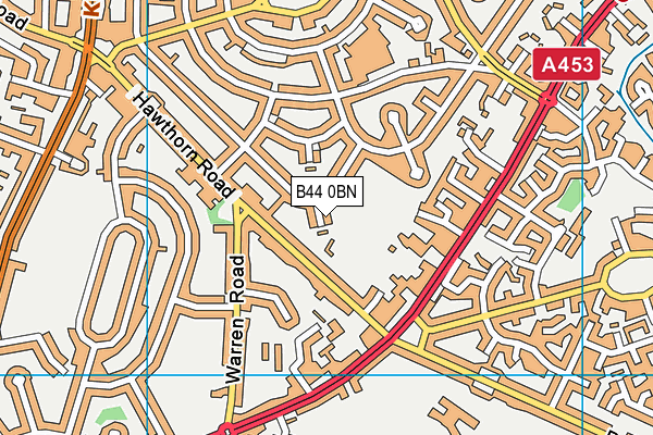 B44 0BN map - OS VectorMap District (Ordnance Survey)