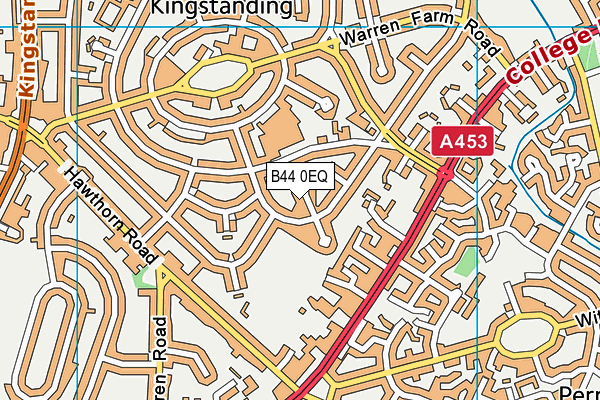 B44 0EQ map - OS VectorMap District (Ordnance Survey)