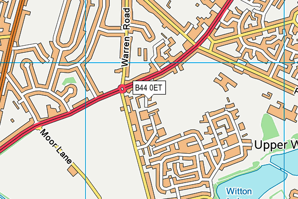 B44 0ET map - OS VectorMap District (Ordnance Survey)