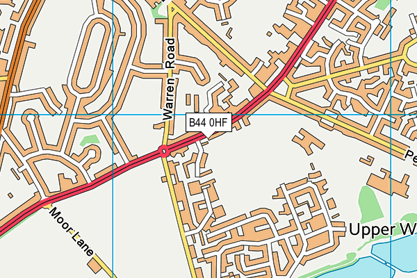 North Birmingham Academy map (B44 0HF) - OS VectorMap District (Ordnance Survey)