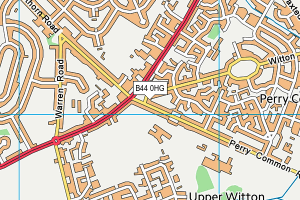 B44 0HG map - OS VectorMap District (Ordnance Survey)