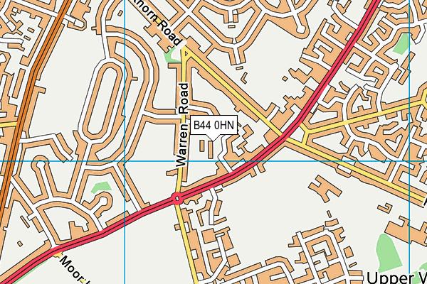 B44 0HN map - OS VectorMap District (Ordnance Survey)