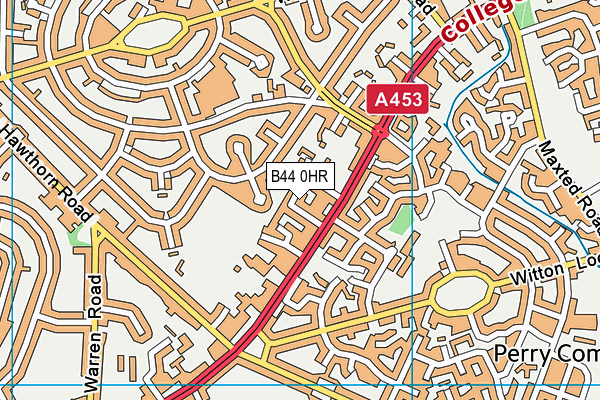 B44 0HR map - OS VectorMap District (Ordnance Survey)