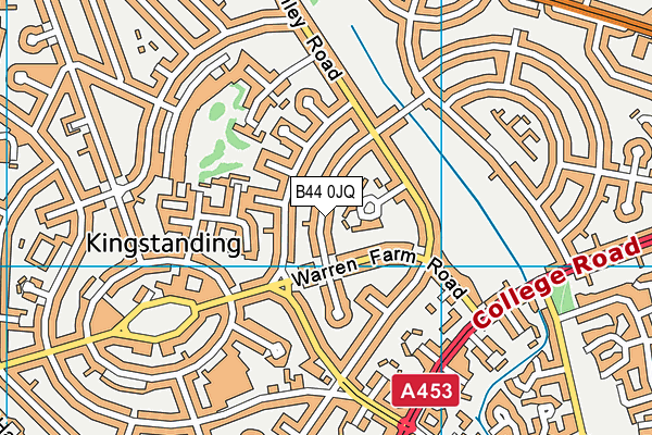 B44 0JQ map - OS VectorMap District (Ordnance Survey)