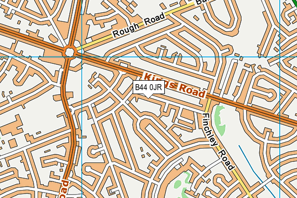 B44 0JR map - OS VectorMap District (Ordnance Survey)