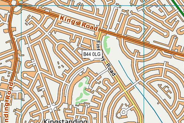 B44 0LG map - OS VectorMap District (Ordnance Survey)