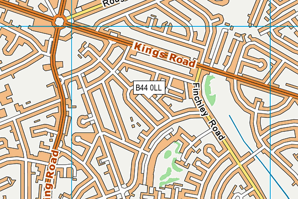 B44 0LL map - OS VectorMap District (Ordnance Survey)