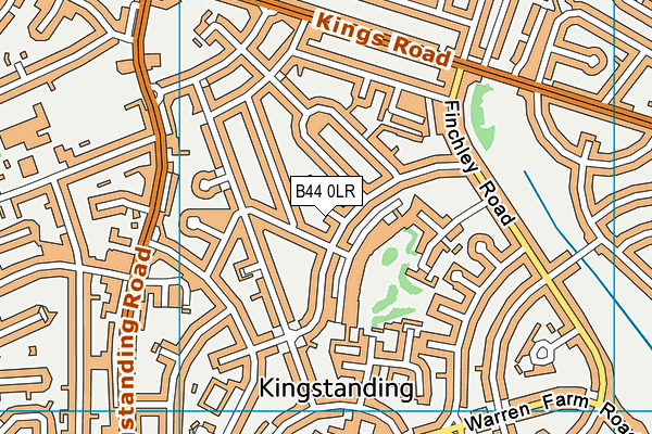 B44 0LR map - OS VectorMap District (Ordnance Survey)