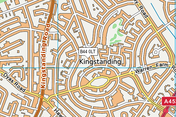 B44 0LT map - OS VectorMap District (Ordnance Survey)