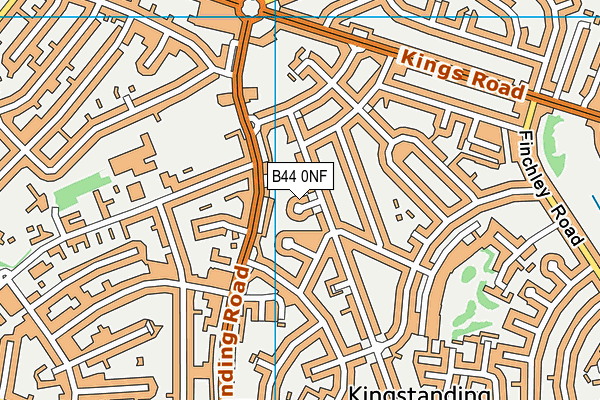 B44 0NF map - OS VectorMap District (Ordnance Survey)