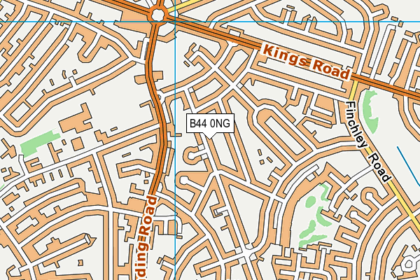 B44 0NG map - OS VectorMap District (Ordnance Survey)