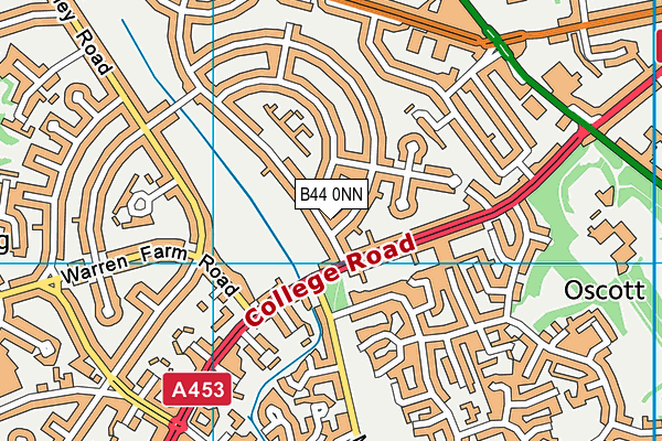 B44 0NN map - OS VectorMap District (Ordnance Survey)