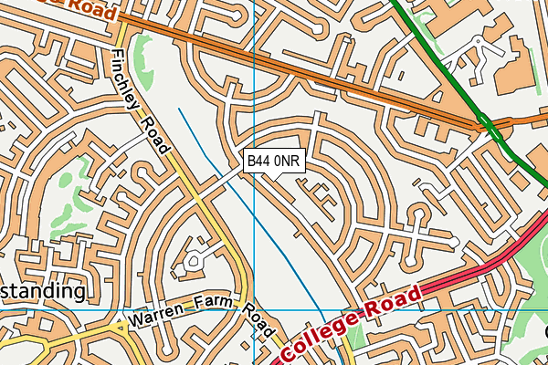 B44 0NR map - OS VectorMap District (Ordnance Survey)