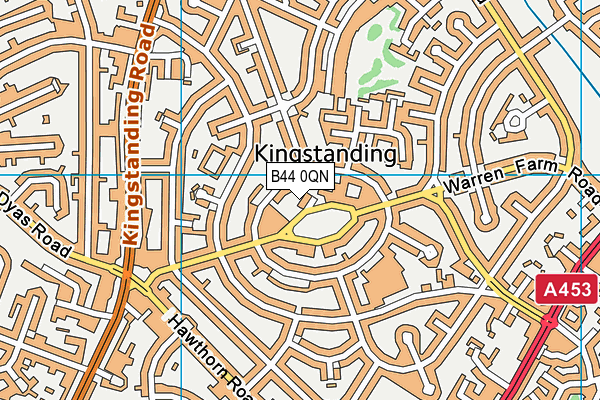 Christ The King Catholic Primary School map (B44 0QN) - OS VectorMap District (Ordnance Survey)