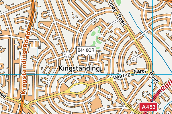 B44 0QR map - OS VectorMap District (Ordnance Survey)