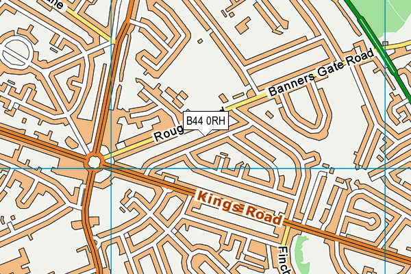 B44 0RH map - OS VectorMap District (Ordnance Survey)