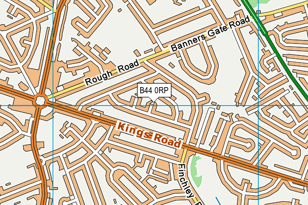 B44 0RP map - OS VectorMap District (Ordnance Survey)