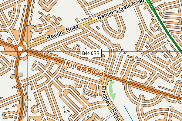 B44 0RR map - OS VectorMap District (Ordnance Survey)