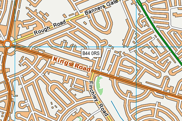 B44 0RS map - OS VectorMap District (Ordnance Survey)