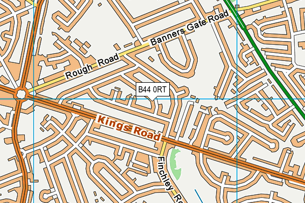 B44 0RT map - OS VectorMap District (Ordnance Survey)