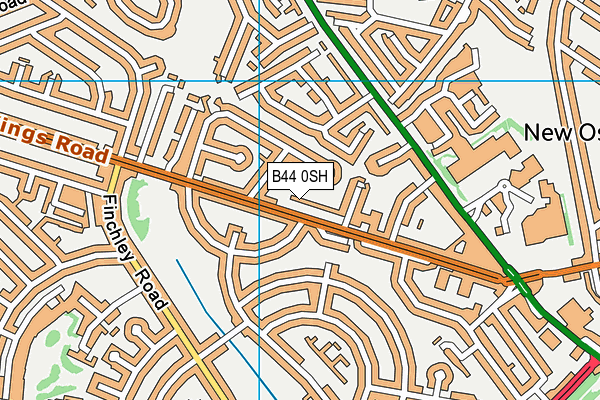 B44 0SH map - OS VectorMap District (Ordnance Survey)