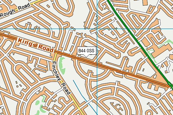 B44 0SS map - OS VectorMap District (Ordnance Survey)