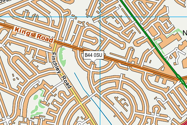 B44 0SU map - OS VectorMap District (Ordnance Survey)