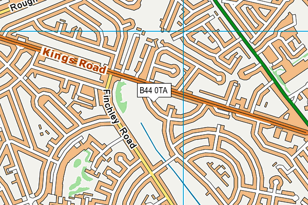 B44 0TA map - OS VectorMap District (Ordnance Survey)