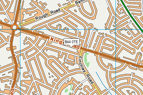 B44 0TE map - OS VectorMap District (Ordnance Survey)