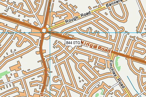 B44 0TG map - OS VectorMap District (Ordnance Survey)