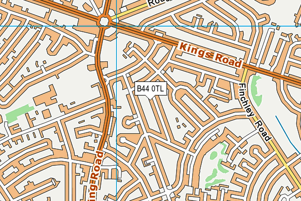 B44 0TL map - OS VectorMap District (Ordnance Survey)