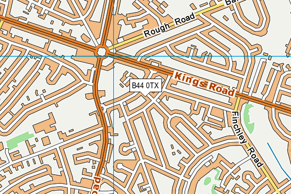 B44 0TX map - OS VectorMap District (Ordnance Survey)