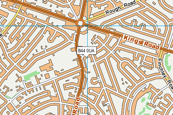 B44 0UA map - OS VectorMap District (Ordnance Survey)