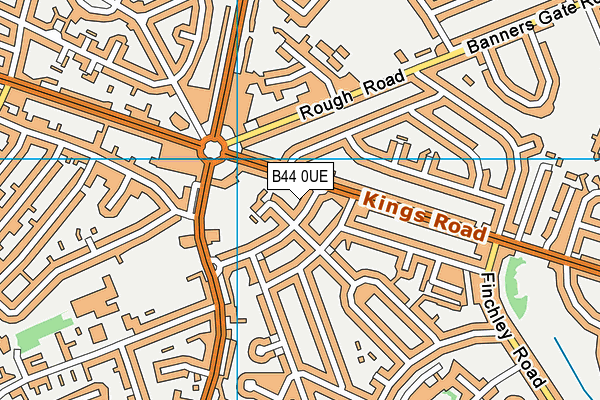 B44 0UE map - OS VectorMap District (Ordnance Survey)