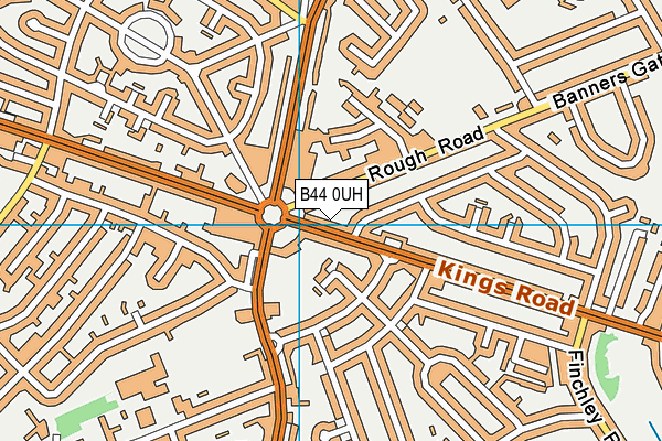 B44 0UH map - OS VectorMap District (Ordnance Survey)