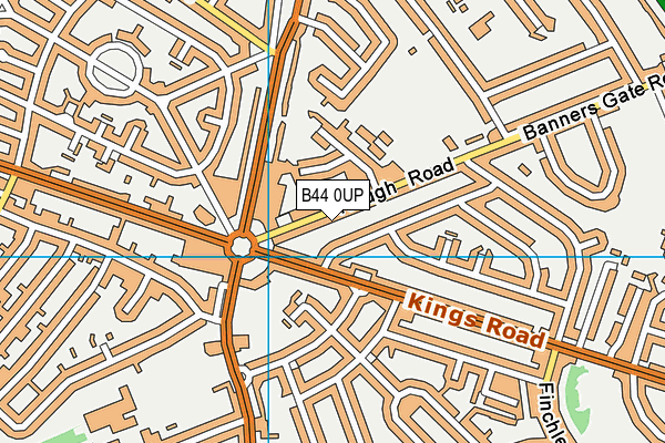 B44 0UP map - OS VectorMap District (Ordnance Survey)