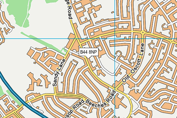 B44 8NP map - OS VectorMap District (Ordnance Survey)