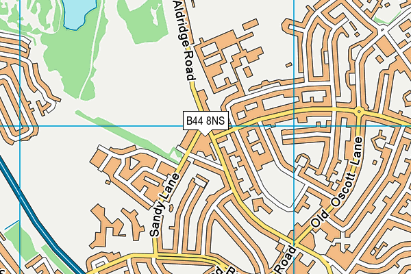 B44 8NS map - OS VectorMap District (Ordnance Survey)