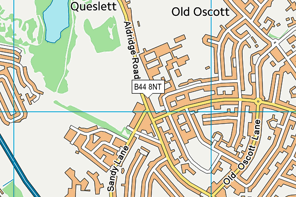 Barr View Primary & Nursery Academy map (B44 8NT) - OS VectorMap District (Ordnance Survey)